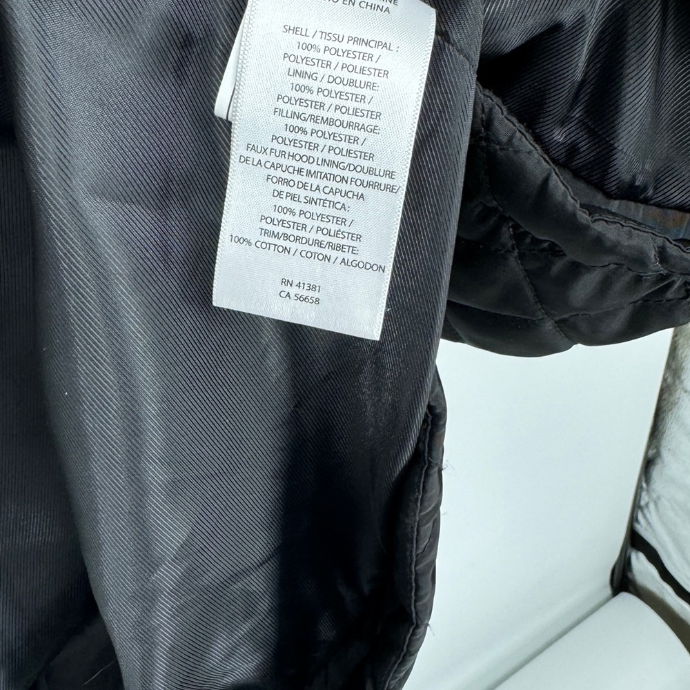 Ralph Lauren black quilted mid length winter jacket - Picture 7 of 13
